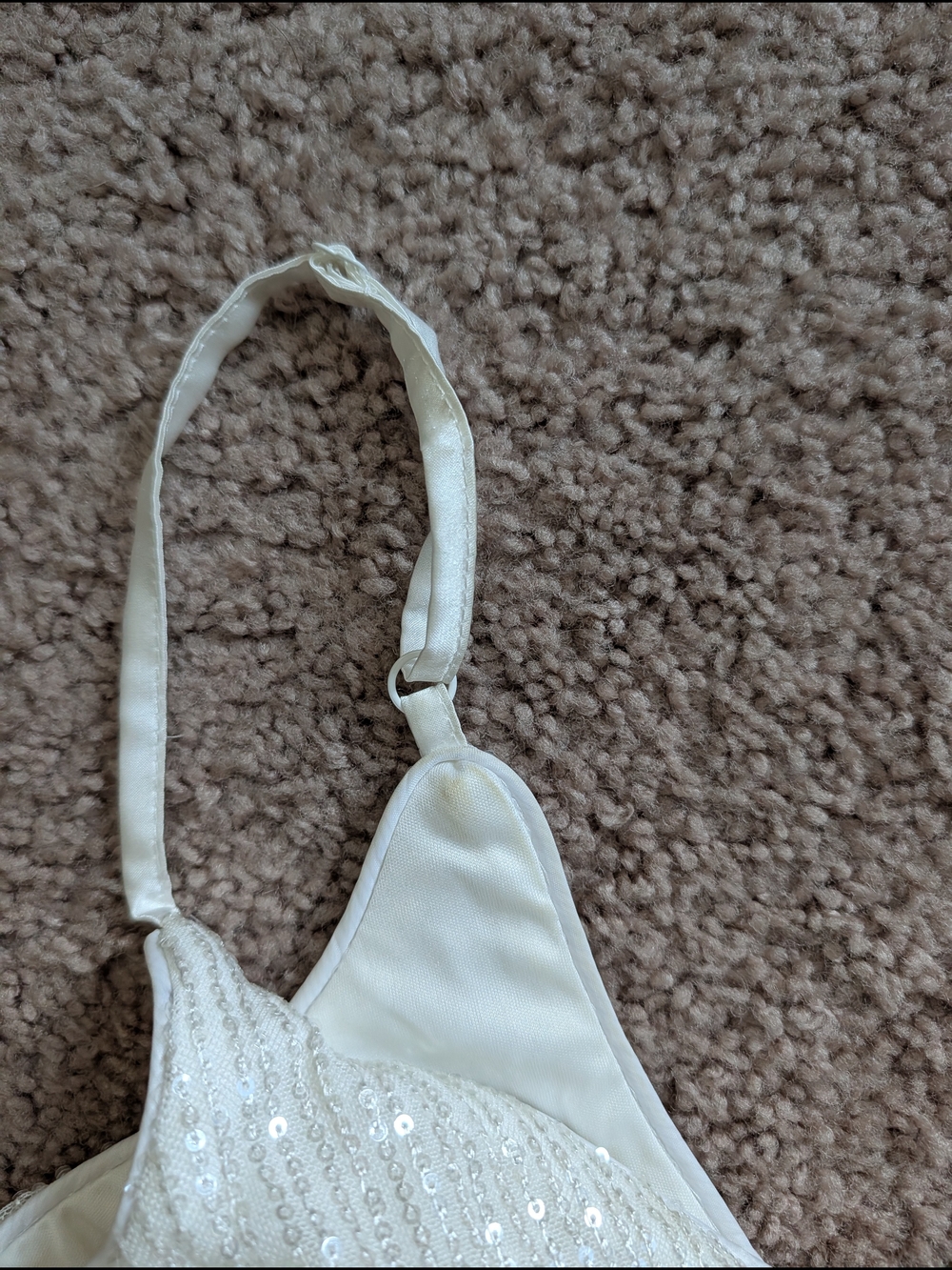Lulu's Womens White Shine and Sparkle Sequin Sleeveless Mini Dress Size Small - Picture 11 of 15